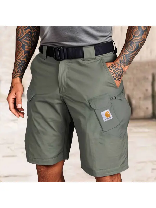 Men's Vintage Multi-Pocket Tactical Casual Walkshort Workwear Cargo Shorts - Ootdmw.com 