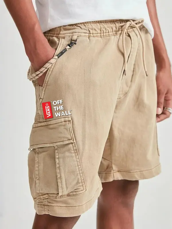 Outdoors Surf Cargo Shorts With Adjustable Drawstring And Multi-Pockets For Men - Menbarn.com 
