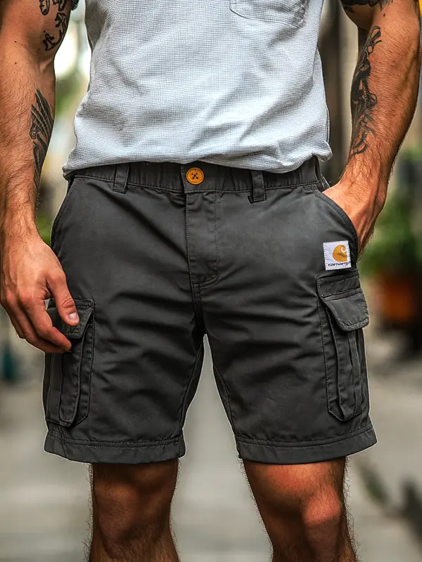 Carhartt Men's Cargo Shorts With Multi-Pockets For Outdoor Adventures - Menbarn.com 