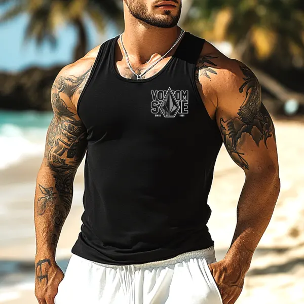 Men's Sleeveless Muscle Tank Top For Beach And Gym Wear - Menzfolk.com 