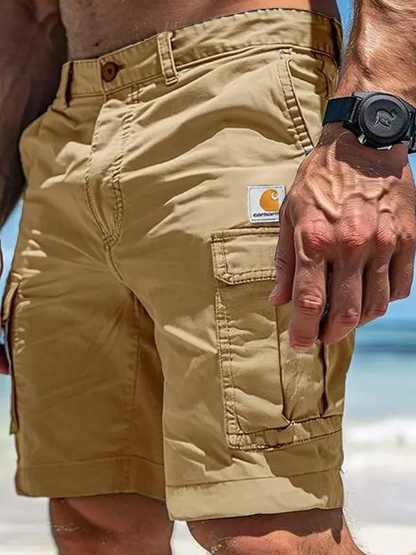 Men's Casual Cargo Shorts With Adjustable Waistband And Multiple Pockets For Summer Outdoors - Menbarn.com 