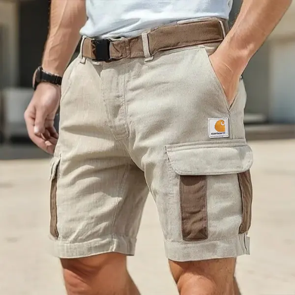 Men's Cargo Shorts With Multi-Pockets And Adjustable Waistband For Outdoor Activities - Zivinfo.com 