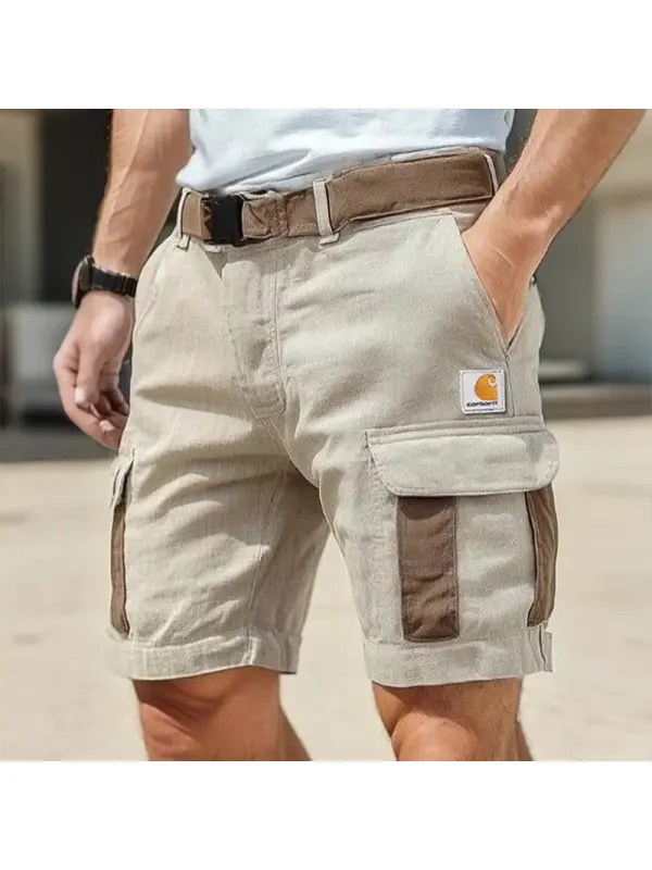 Men's Cargo Shorts With Multi-Pockets And Adjustable Waistband For Outdoor Activities - Ootdmw.com 