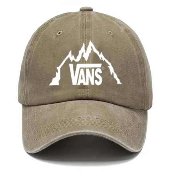 Surf Print Unisex Washed Cotton Sun Hat Vintage Print Casual Cap - Menzfolk.com 