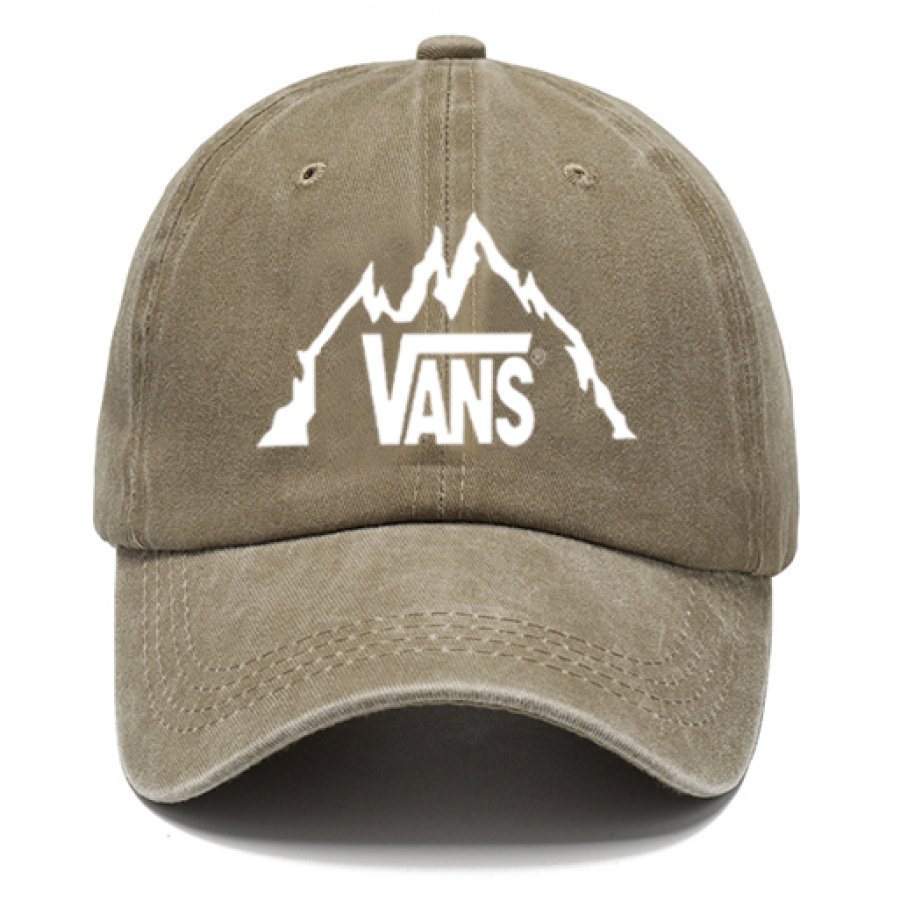 

Surf Print Unisex Washed Cotton Sun Hat Vintage Print Casual Cap