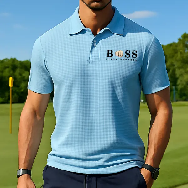 Stylish Short-Sleeve Polo Shirt For Men - Perfect For Casual And Sporty Looks - Wayrates.com 