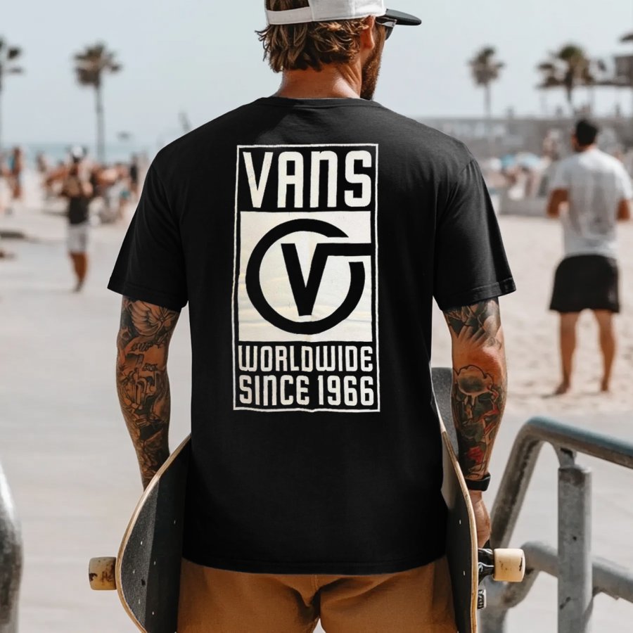 

Unisex Vintage Surf Print Knit Lightweight Mesh Surf T-Shirt - Perfect For Summer Outdoors