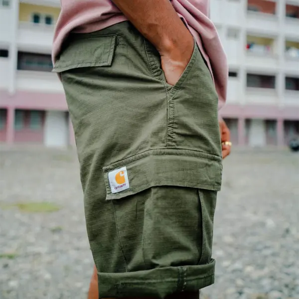 Cargo Shorts With Multi-Pocket Design For Outdoor Adventures - Wayrates.chimpone.com 
