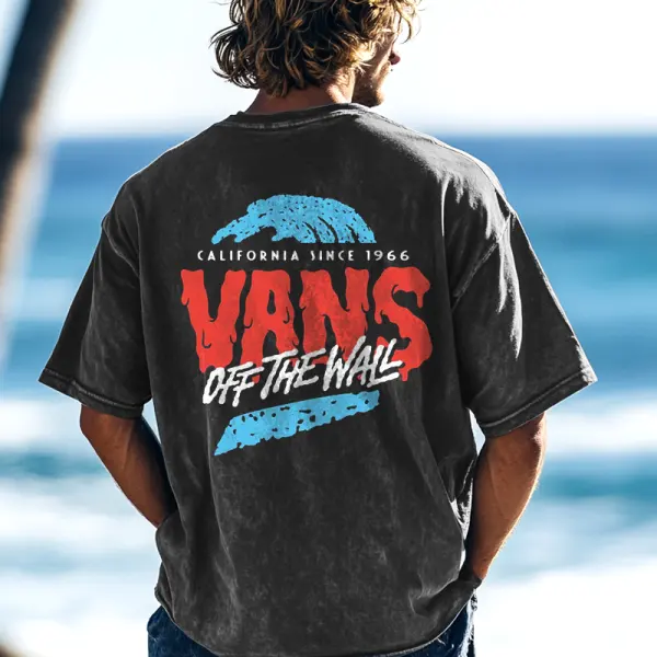 Unisex Wash Surf Vintage Graphic T-Shirt - Wayrates.chimpone.com 