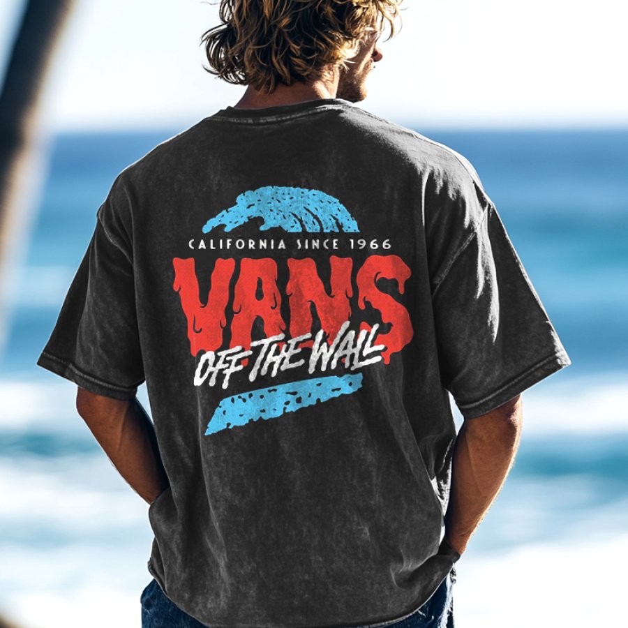 

Unisex Wash Surf Vintage Graphic T-Shirt