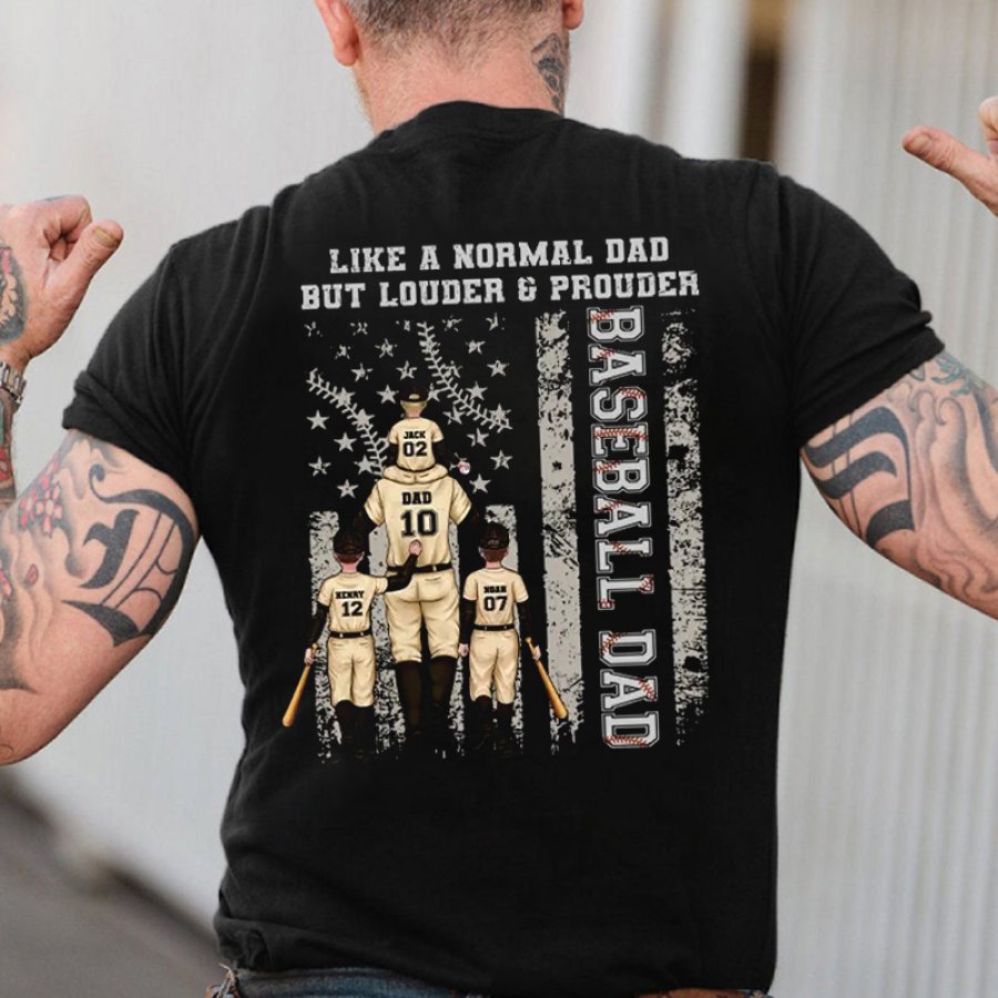 

Baseball Dad T-Shirt - Loud & Proud Family Design For Sports Enthusiasts