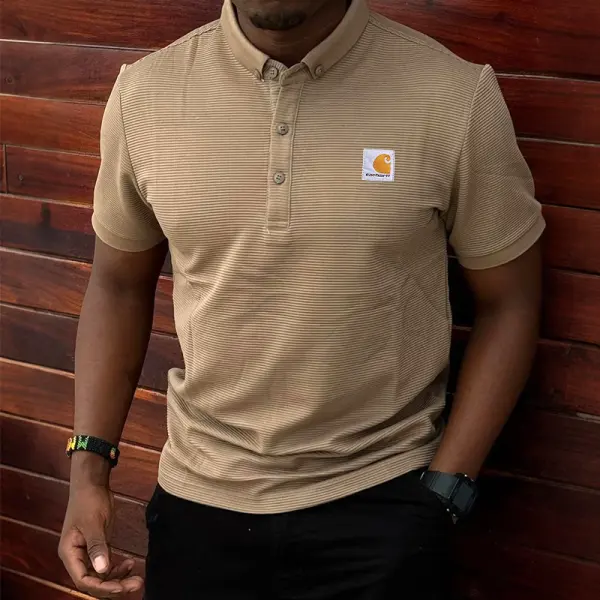 Stylish Short Sleeve Henley Shirt For Men - Perfect For Casual And Outdoor Activities - Wayrates.chimpone.com 