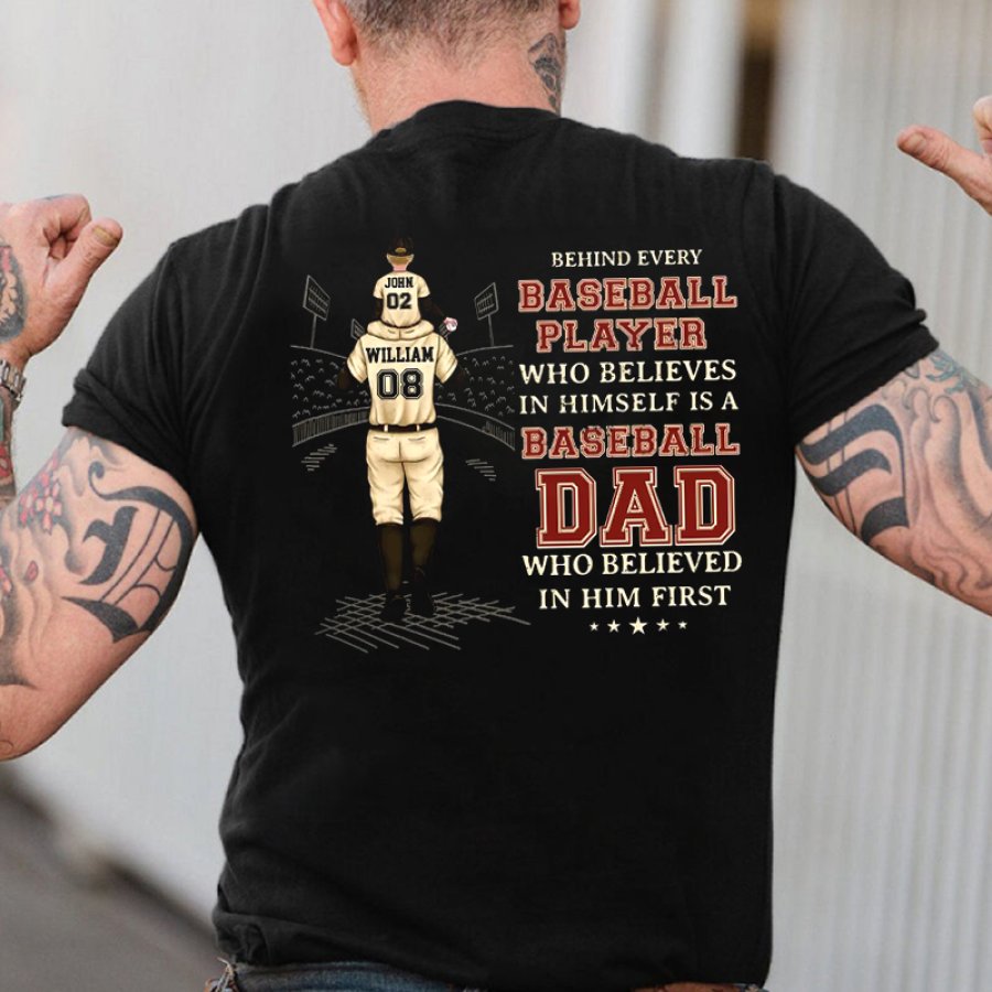 

Inspirational Baseball Dad T-Shirt - Perfect Gift For Sports Enthusiasts