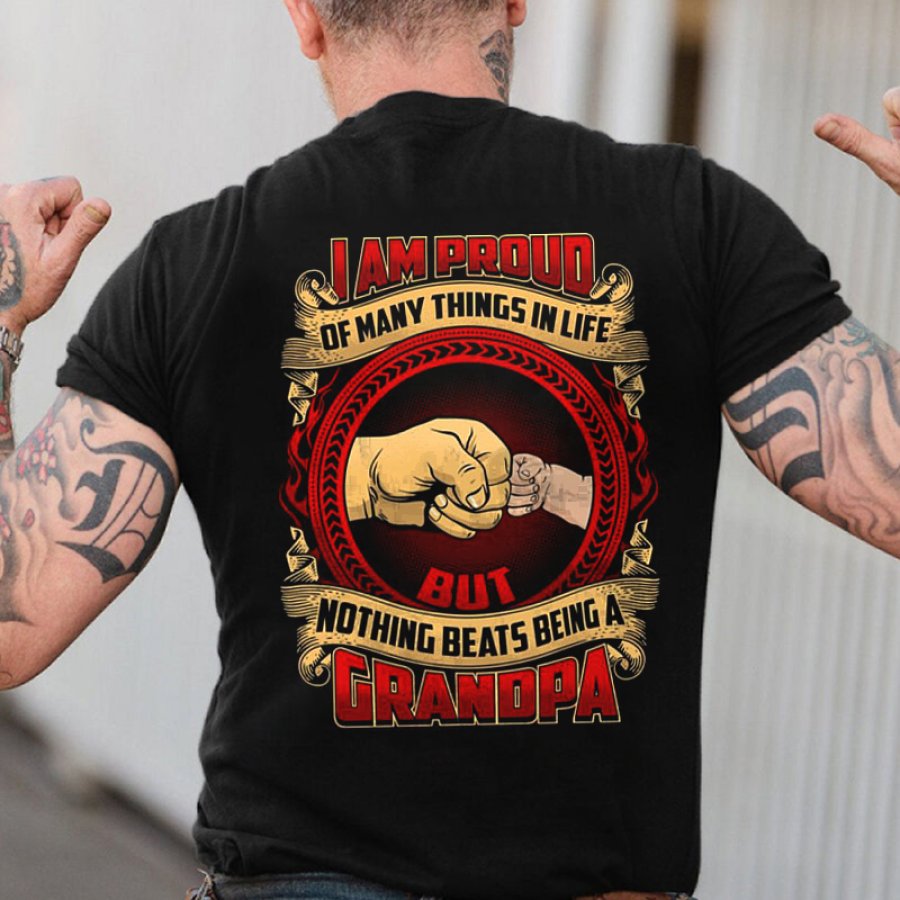 

Proud Grandpa Graphic T-Shirt - Perfect Gift For Family Celebrations