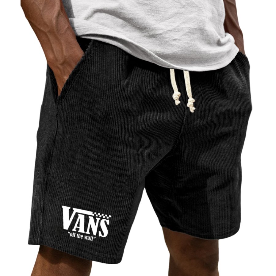 

Men's Vintage Corduroy Surfing Skateboard Shorts