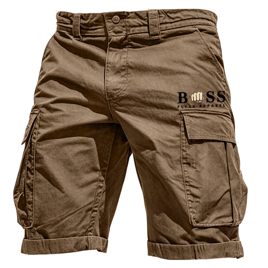 

BOSS Men's Vintage Pocket Cargo Shorts