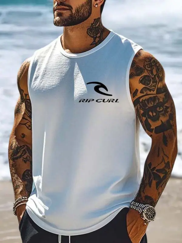 Rip Curl Men's Beach And Outdoor Sleeveless Surf  Shirts - Cotonow.com 