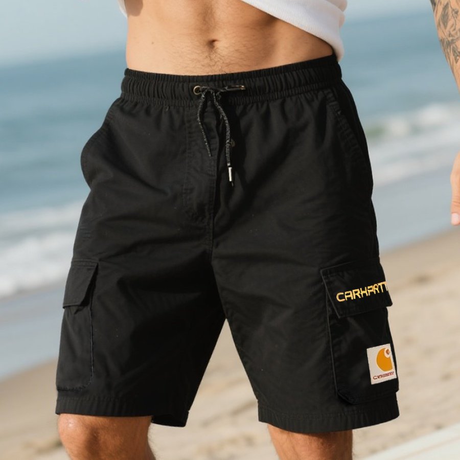 

Men's Vintage Cargo Surfing Skateboard Shorts