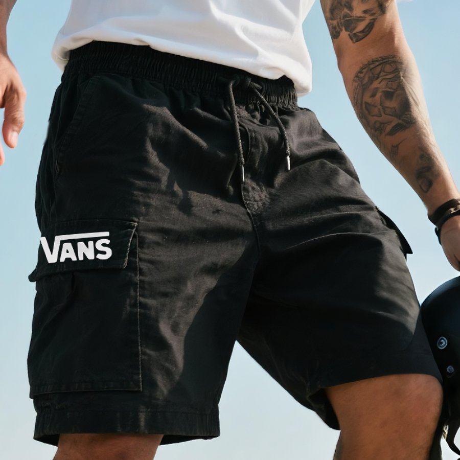 

Men's Vintage Cargo Surfing Skateboard Shorts