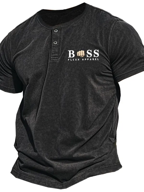 Men's Vintage Henley T-Shirt - Pragmaace.com 