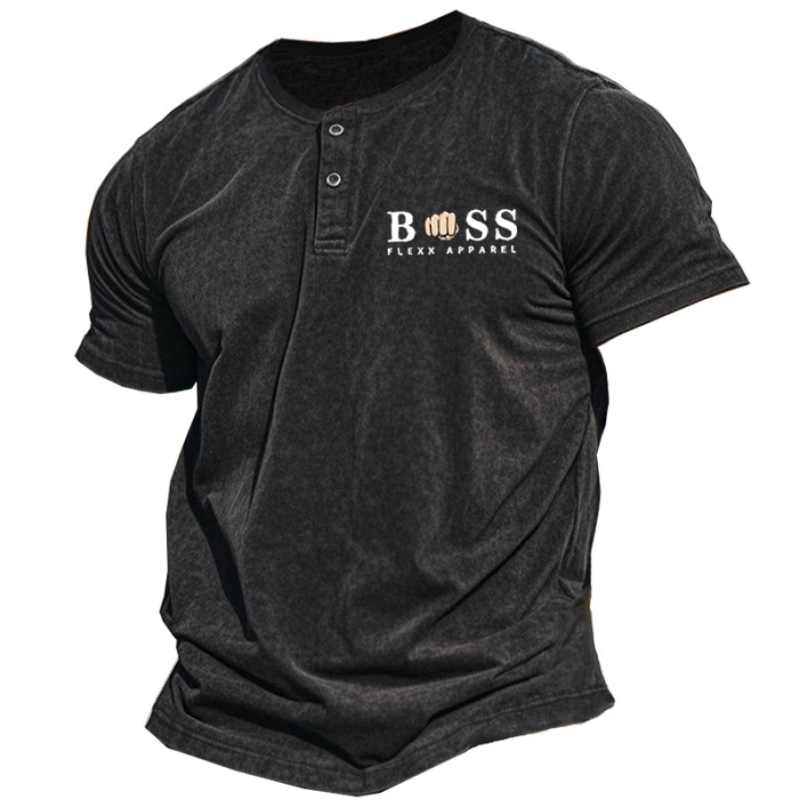 

Men's Vintage Henley T-Shirt