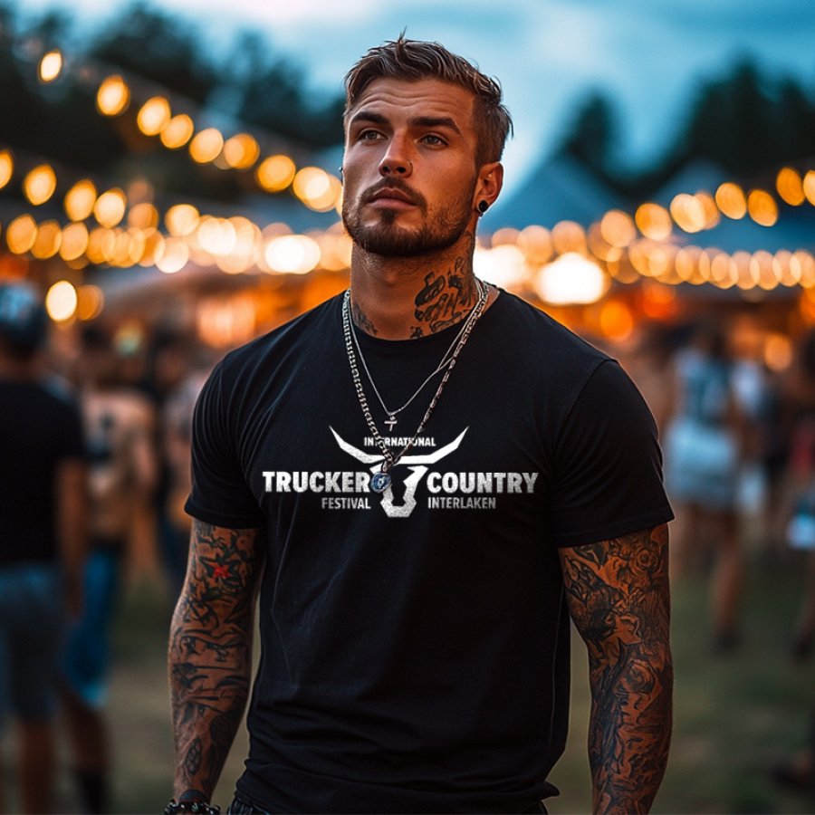 

Trucker Festival International Trucker Country Festival T-Shirt - Perfect For Music Lovers And Festivals