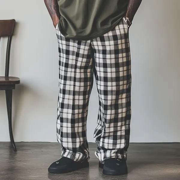 Plaid Flannel Pants For Men - Stylish And Comfortable Checkered Trousers - Wayrates.com 