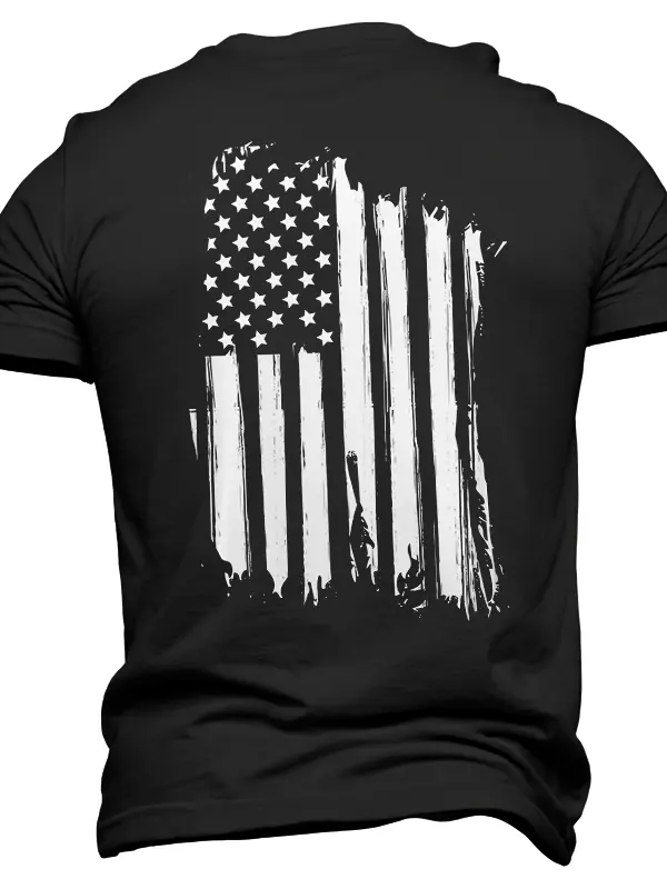American Flag Graphic T-Shirt For Men - Patriotic Design With Bold Style - Menbarn.com 