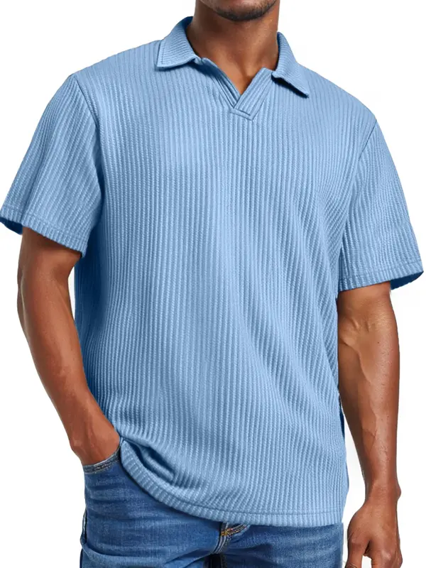 Stylish Men's Short Sleeve Polo Shirt For Casual And Sporty Looks - Menwyx.com 