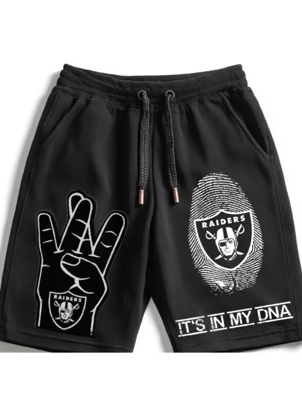 Sporty Shorts With Team Logo Design For Casual Wear - Aptkoi.com 