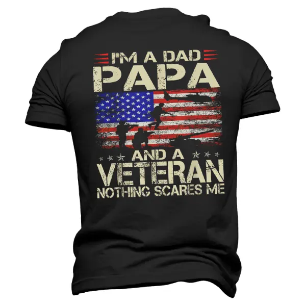 Patriotic Dad And Veteran T-Shirt - Perfect Gift For Father's Day - Cotosen.chimpone.com 