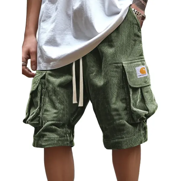 Men's Casual Cargo Shorts With Multi-Pockets And Adjustable Waistband - Zivinfo.com 