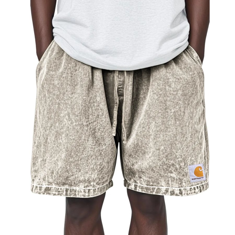 

Vintage Washed Shorts For Men - Perfect For Casual Summer Outfits