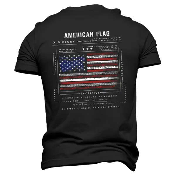 American Flag Graphic T-Shirt - Patriotic Design For Men - Cotosen.chimpone.com 