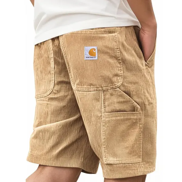 Carhartt Men's Corduroy Surf Khaki Shorts - Cotosen.chimpone.com 