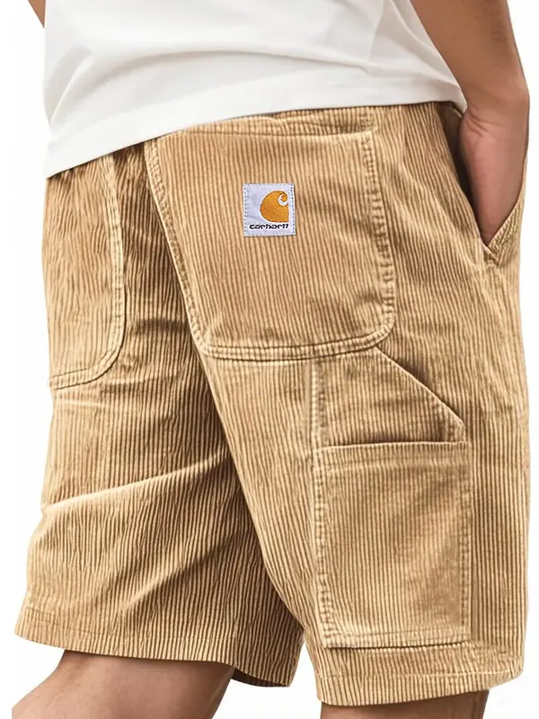 Carhartt Men's Corduroy Surf Khaki Shorts - Menwyx.com 