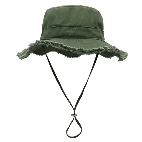 Beach Surfing Hat Cotton Sun Hat Floppy Wide Brim Bucket Hat Foldable Gardening Hat Breathable Summer Travel - Wayrates.com 
