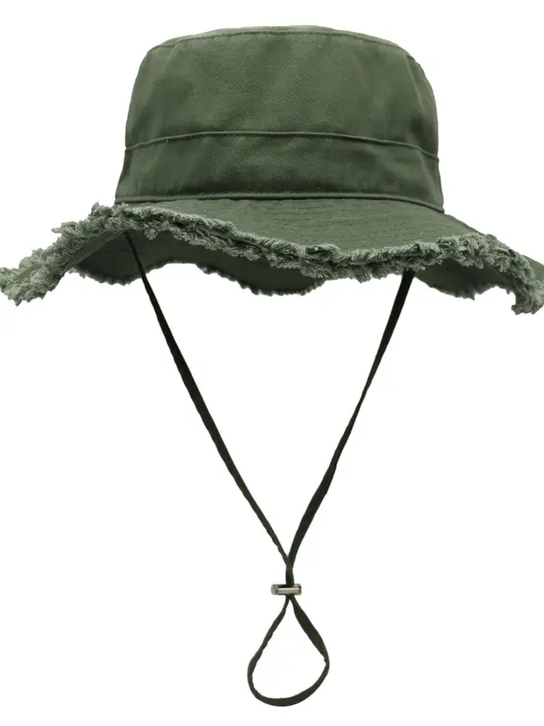 Beach Surfing Hat Cotton Sun Hat Floppy Wide Brim Bucket Hat Foldable Gardening Hat Breathable Summer Travel - Menwyx.com 