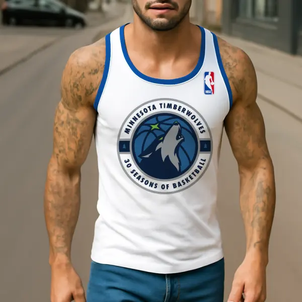 Men's Basketball Finals Team Tank Top - Perfect For Sports Fans And Casual Wear - Elementnice.com 