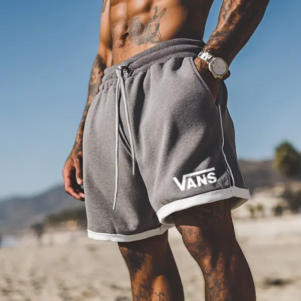 Men's Outdoors Surf Casual Shorts With Stylish Logo Design For Summer Beach Wear - Zivinfo.com 