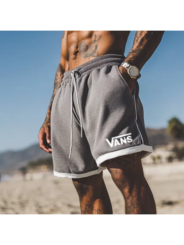 Men's Outdoors Surf Casual Shorts With Stylish Logo Design For Summer Beach Wear - Ootdmw.com 