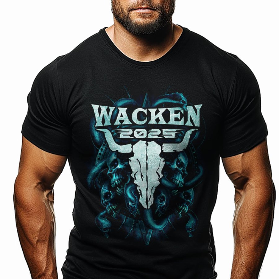 

2025 Festival Graphic Black T-Shirt For Music Lovers