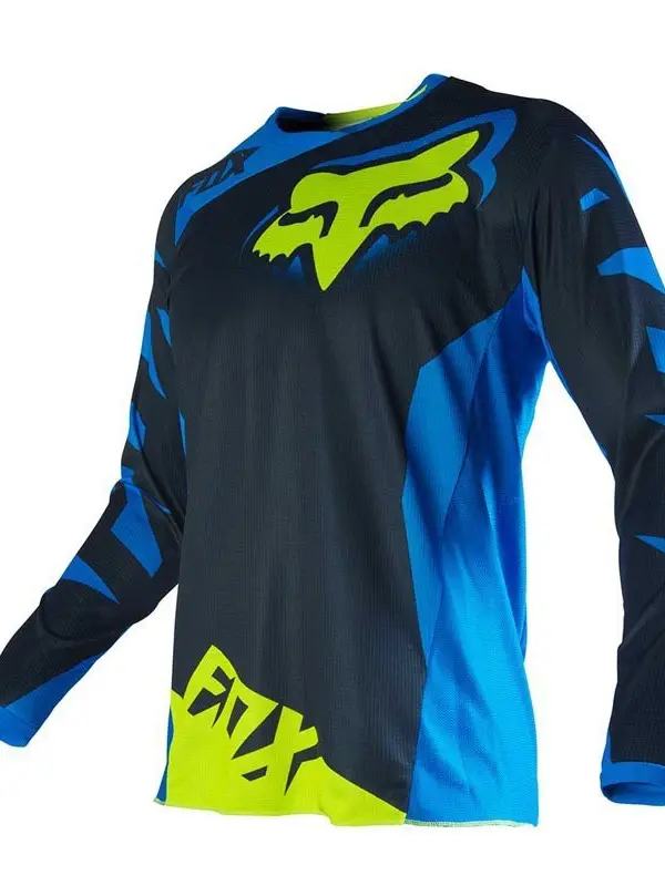 Unisex Motocross Logo Printed Quick Dry Long Sleeve Cycling Jersey - Menwyx.com 