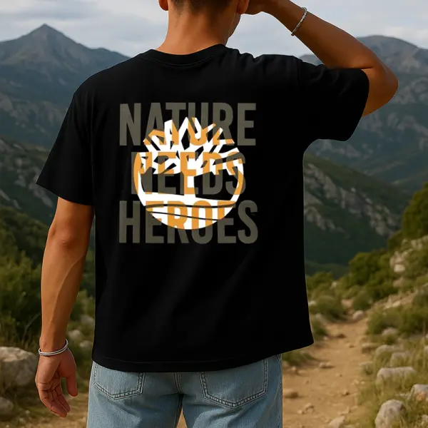 Nature-Inspired Graphic T-Shirt For Outdoor Enthusiasts - Yesunshine.com 
