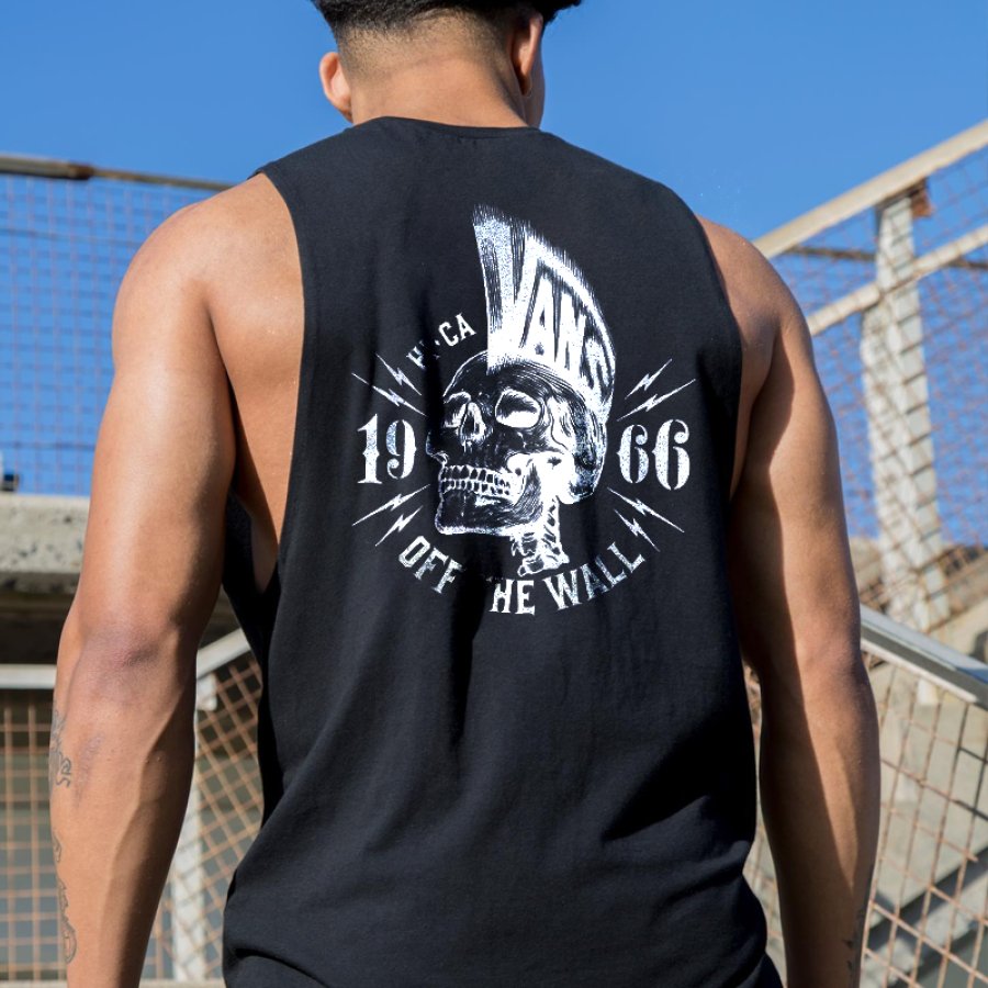 

Graphic Skull Tank Top For Men - Perfect For Summer Outdoors