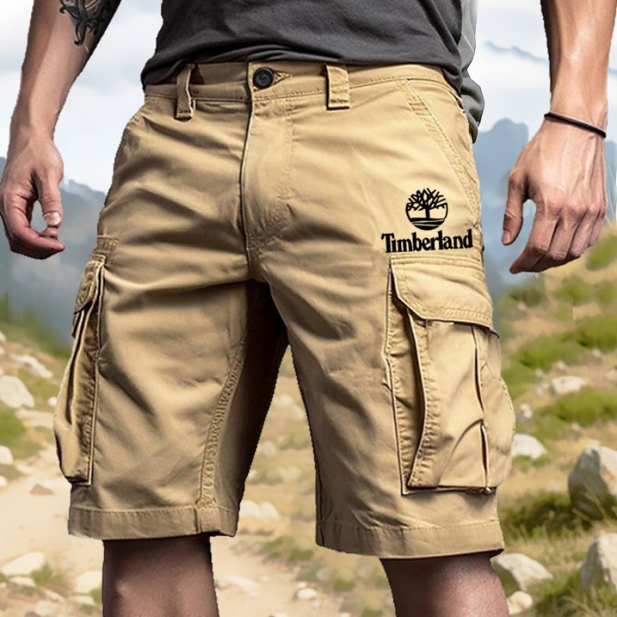 

Men's Outdoors Khaki Cargo Shorts Durable Versatile For Outdoor Adventures