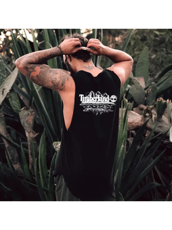 Men's Outdoors Mountain Graphic Tank Top - Perfect For Outdoor Adventures - Ootdmw.com 