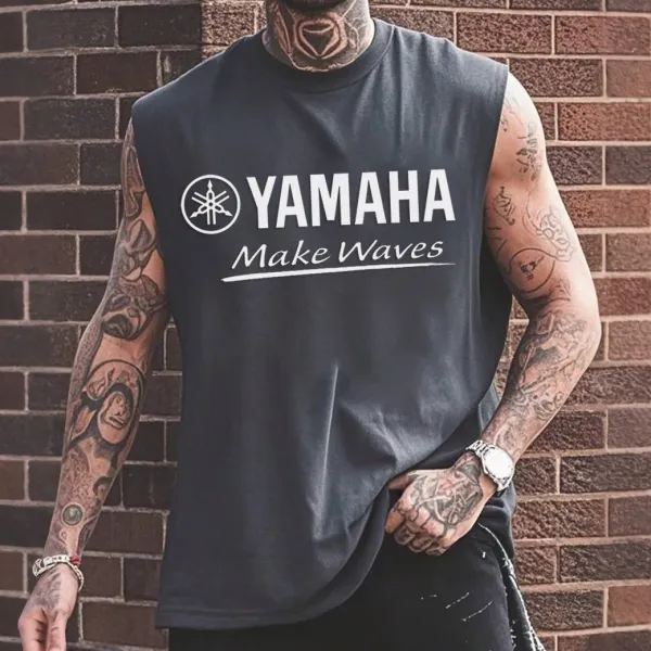 Men's Casual Fashion Racing Print Tank Top - Rabclub.com 