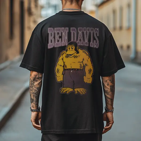 Ben Davis Graphic T-Shirt With Bold Monkey Design For Men - Wayrates.com 