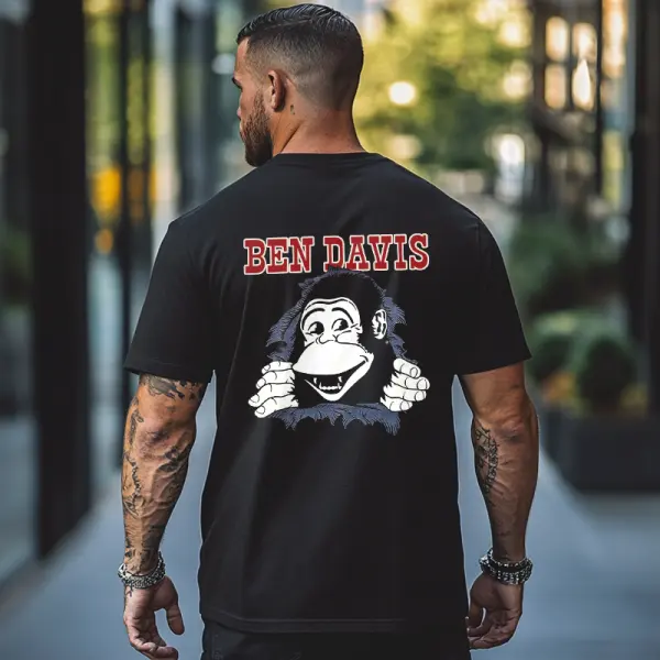 Ben Davis Graphic T-Shirt With Fun Monkey Design For Casual Wear - Wayrates.com 
